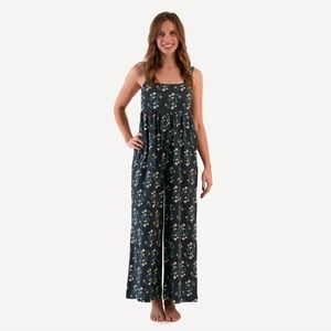 NWT Kate Quinn Black Chamomile High Waisted Jumpsuit
